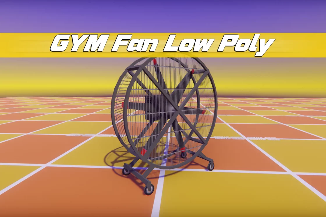 GYM Fan Low Poly